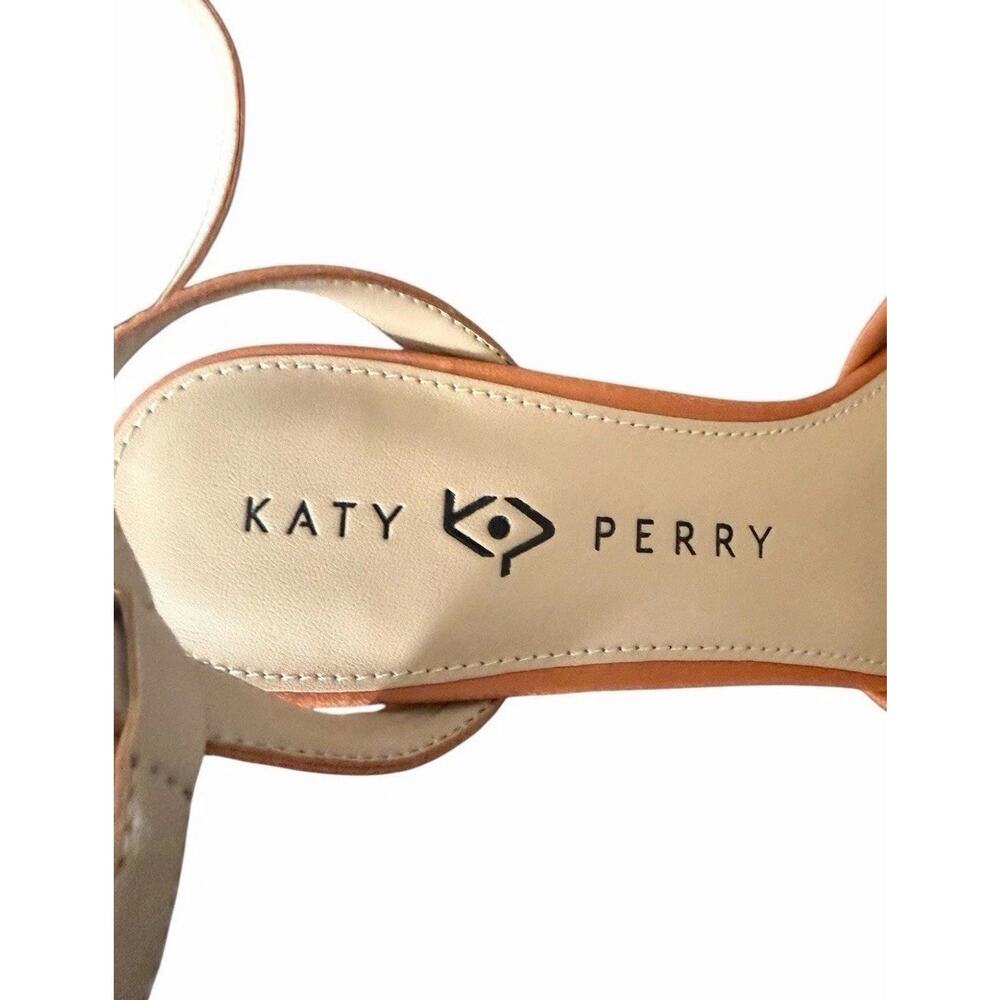 Katy Perry The Steady Ginger Biscuit Woven Platform Heels Ankle Strap Sandal 8.5 - Picture 9 of 14